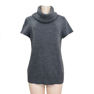 Cadeau Turtleneck Sweater Short Sleeve Wool Cashmere Blend